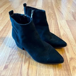 Suede Pointed Toe Boots